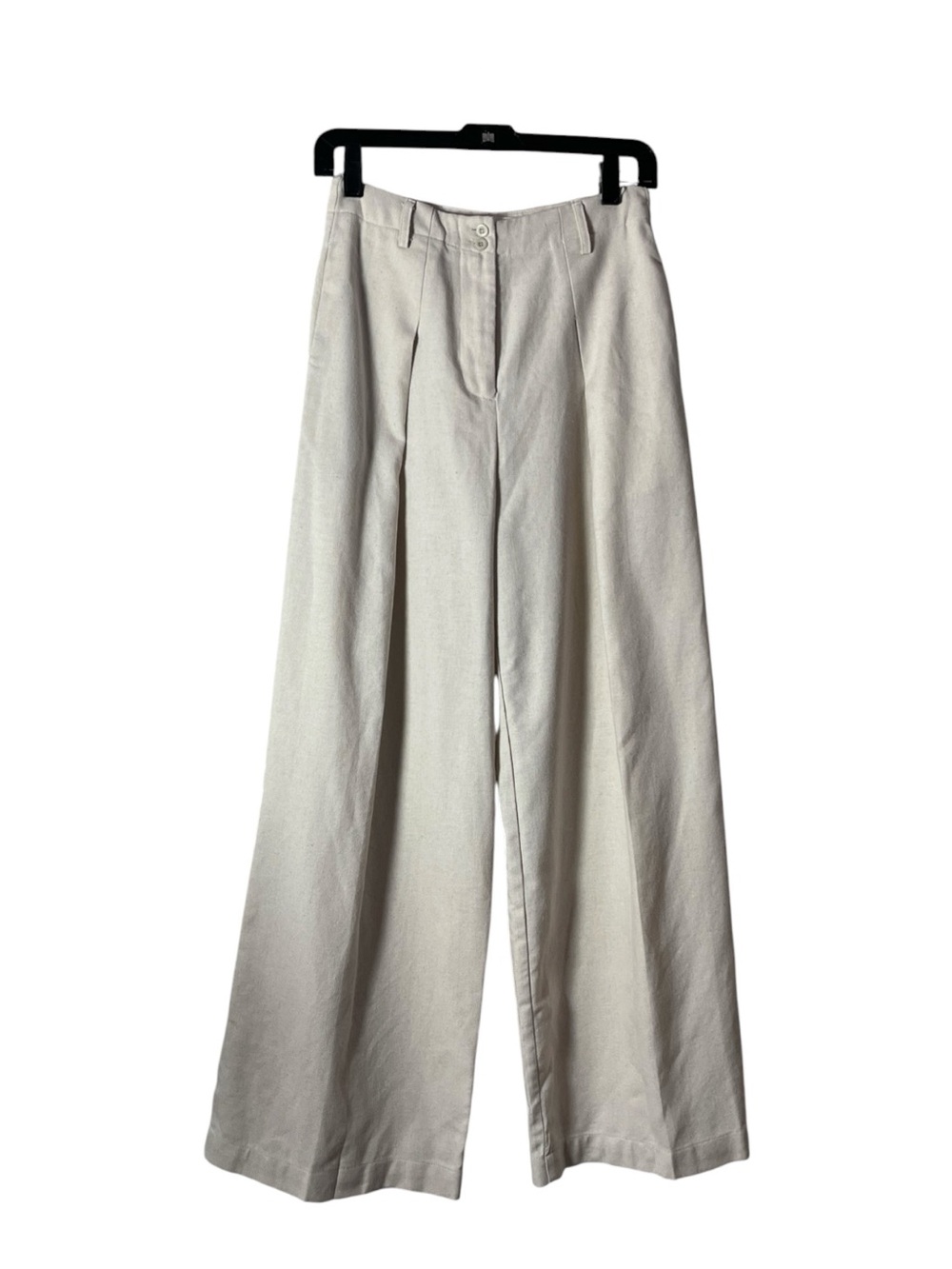 Commense Wide-Leg Pants in Light Beige sz XS